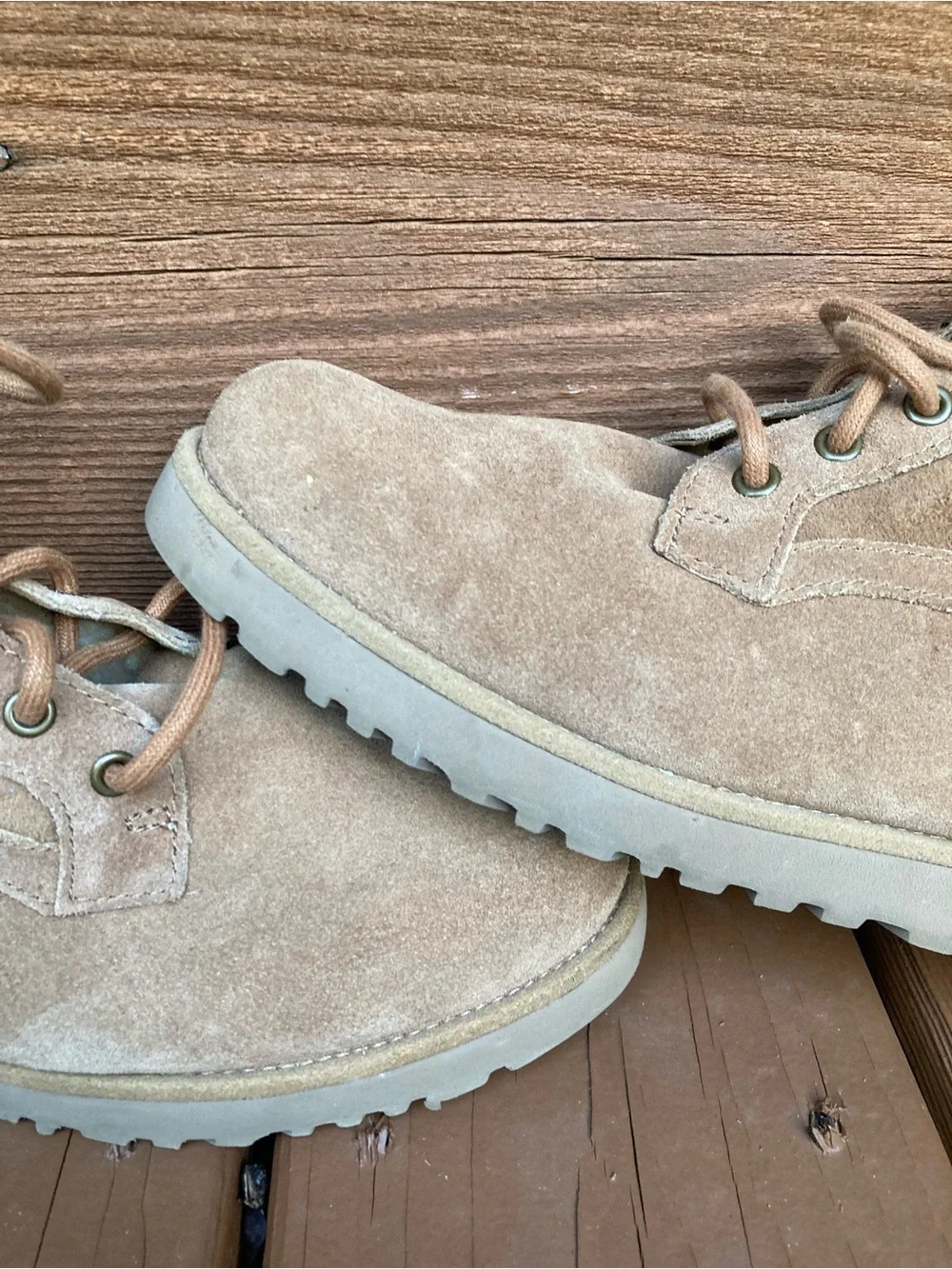 UGG Suede Lace-Up Boots